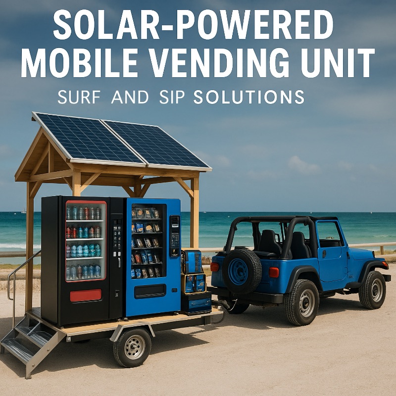 Surf & Sip trailer on the beach